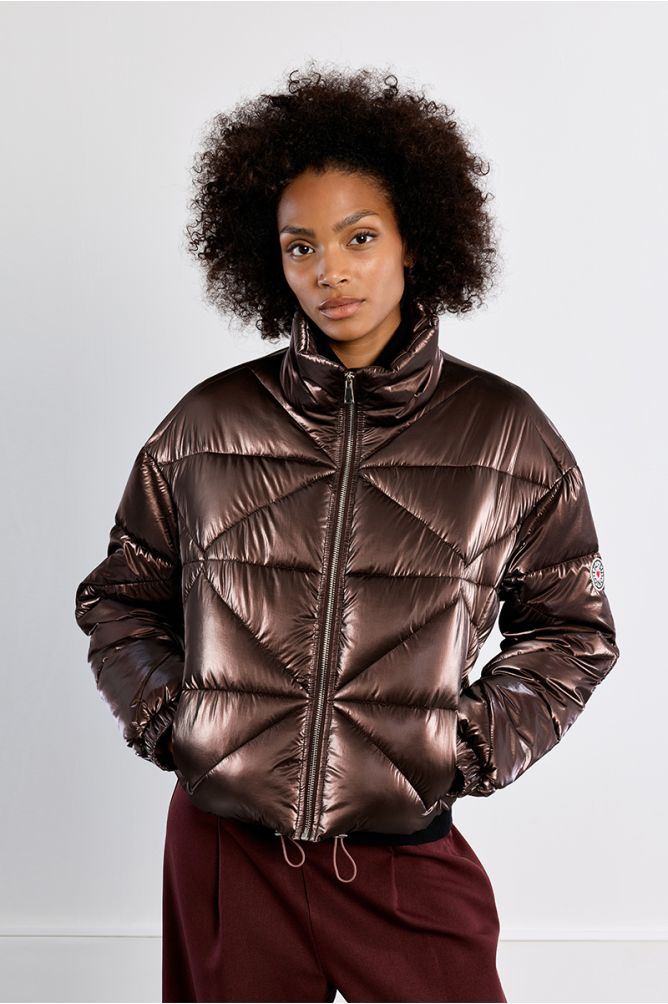 Metallic down jacket