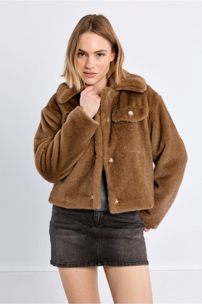 Imitation fur jacket