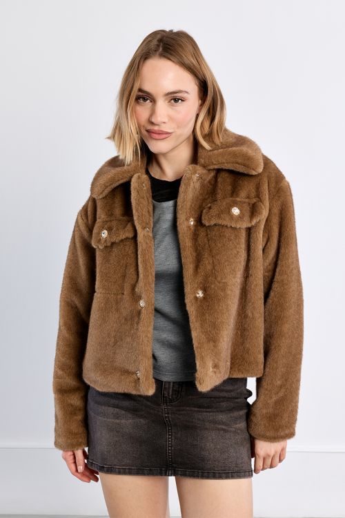 Imitation fur jacket