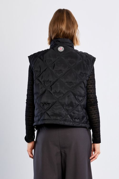 Chaleco acolchado cuello alto