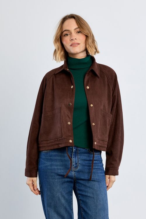 Veste en suédine