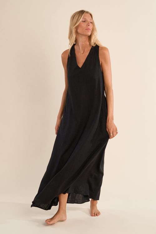 Longue robe dos nu