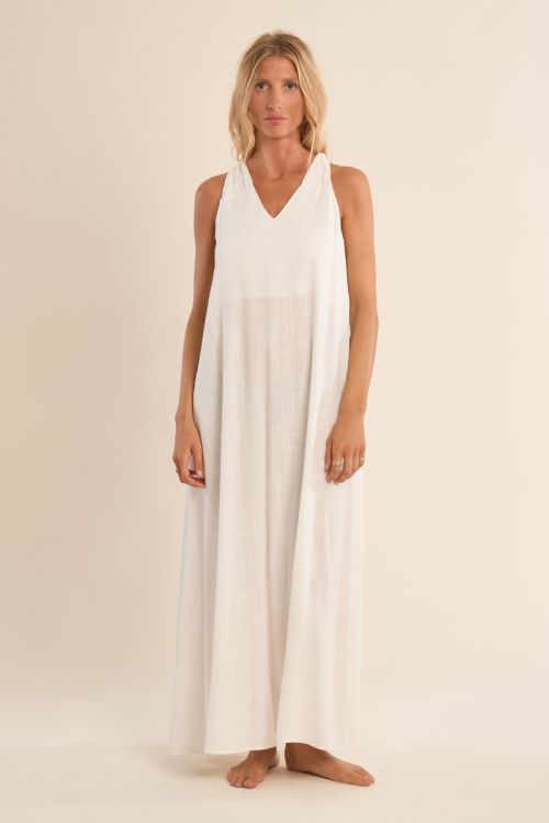 Longue robe dos nu