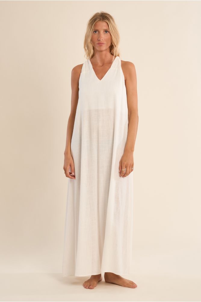 Longue robe dos nu