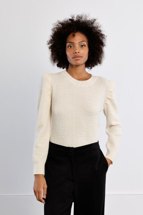 Pull en maille, manches ballons