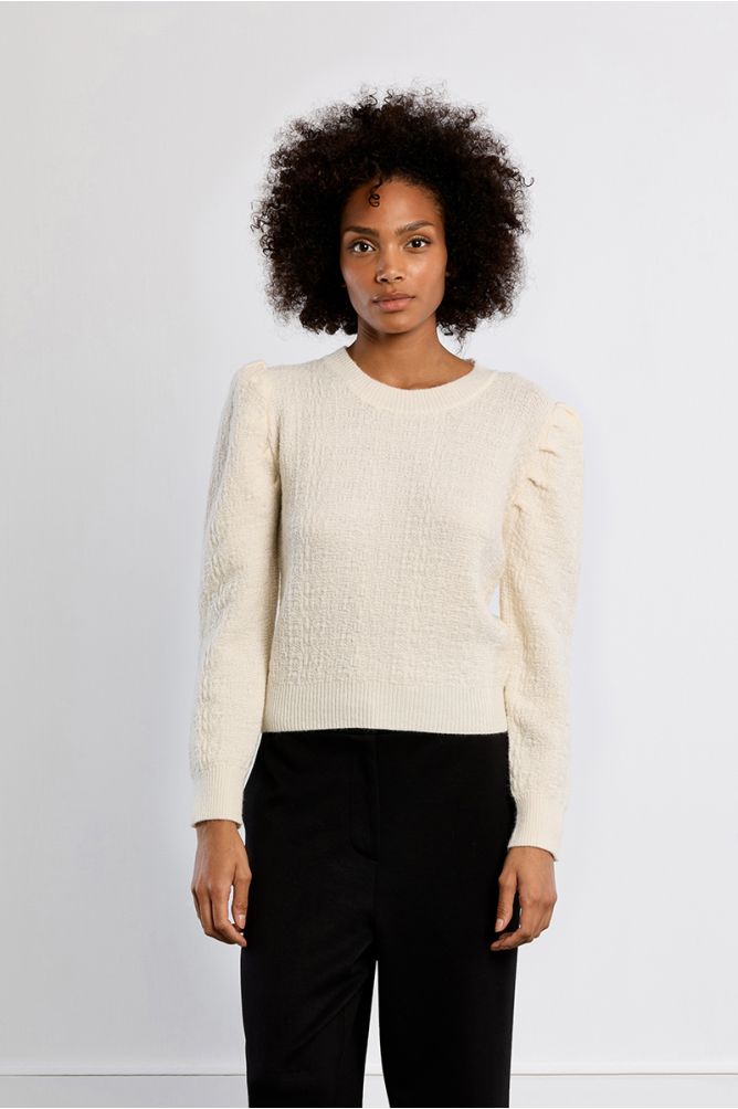Pull en maille, manches ballons
