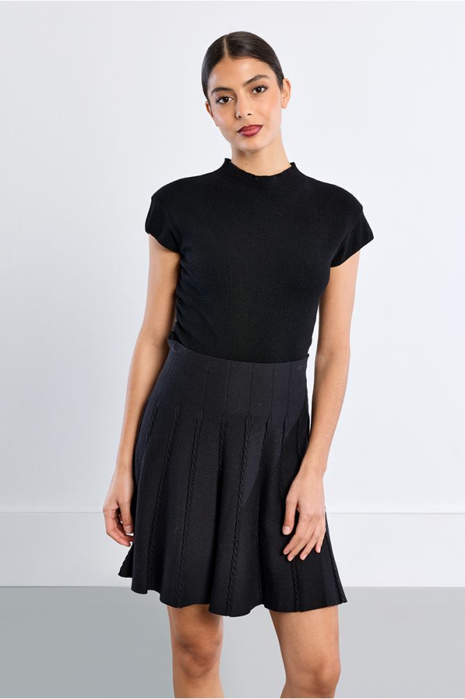 Minigonna in maglia a trecce - Lili Sidonio
