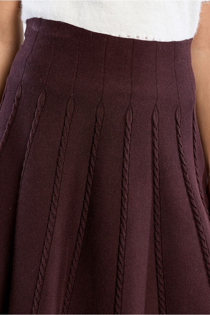 Minigonna in maglia a trecce - Lili Sidonio