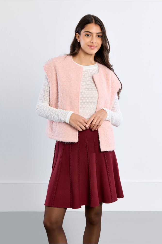 Minigonna in maglia a trecce - Lili Sidonio