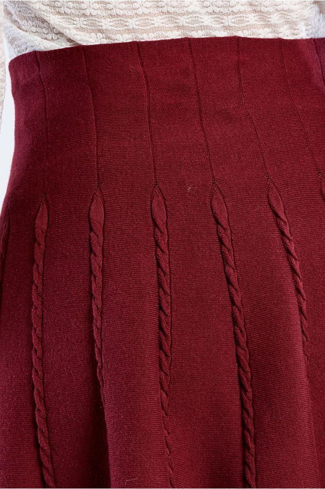 Minigonna in maglia a trecce - Lili Sidonio