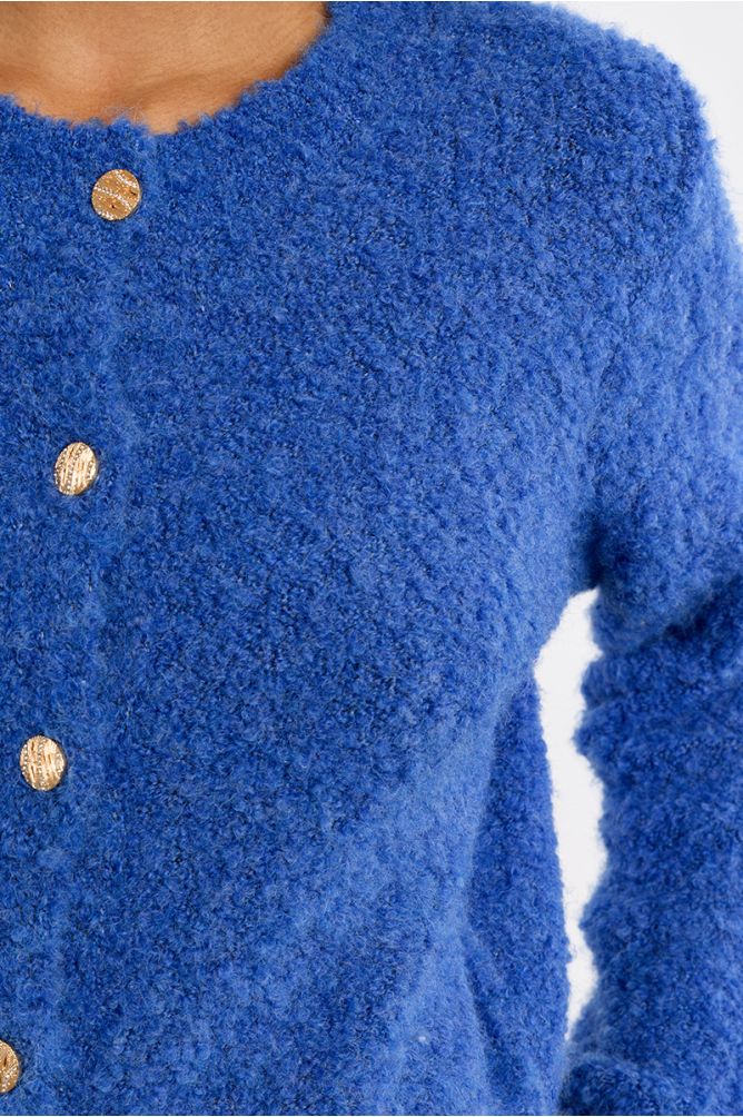 Cardigan boutonné uni