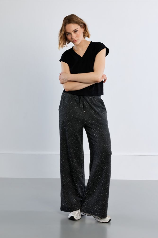 Pantalon de jogging, à strass