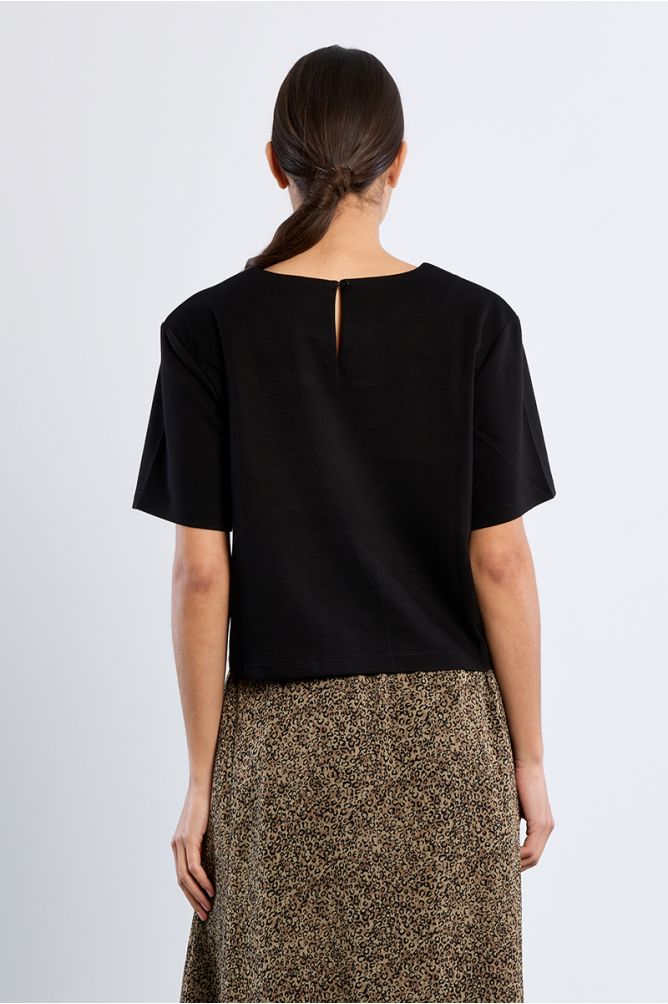 T-shirt crop uni