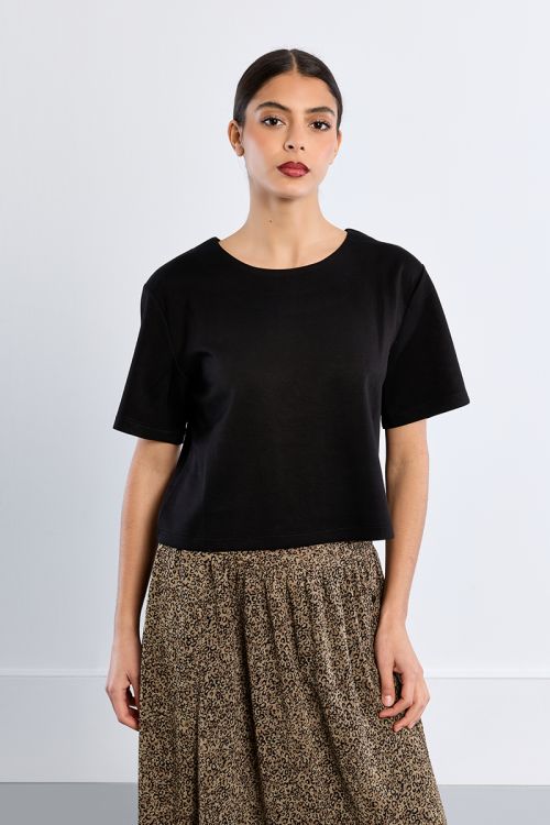 T-shirt crop uni