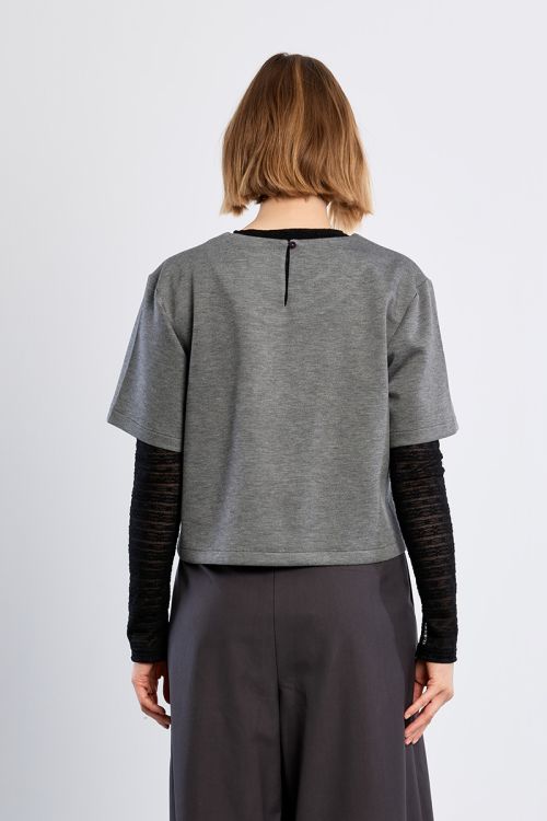 Plain crop T-shirt