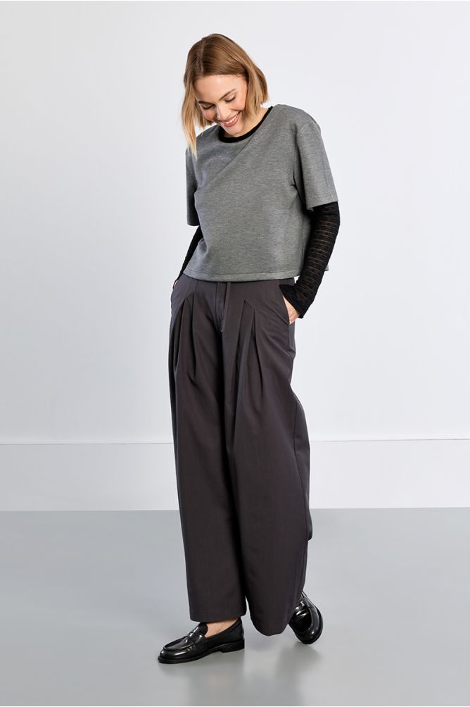 T-shirt crop uni
