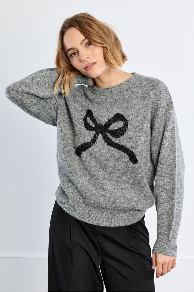 Jersey de manga larga estampado lazo