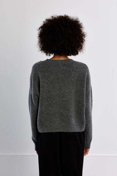 Studded knit sweater