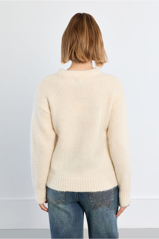 Maglione in maglia con scritta « Texas » - Lili Sidonio