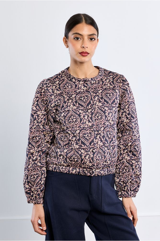 Chaqueta de manga larga con estampado