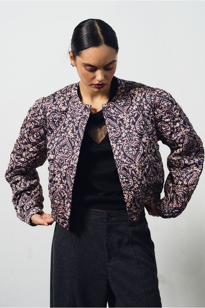 Veste bomber, imprimée