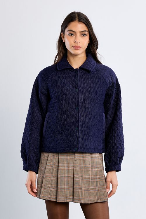 Oversized corduroy jacket