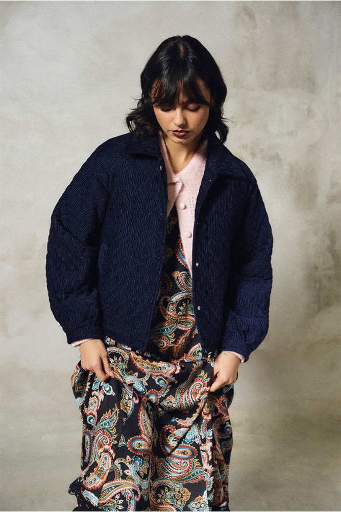Oversized corduroy jacket