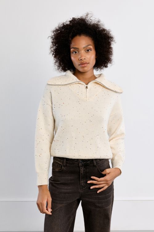 Pull col camionneur à sequins