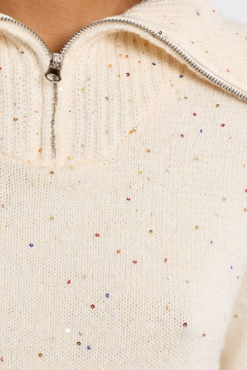 Pull col camionneur à sequins