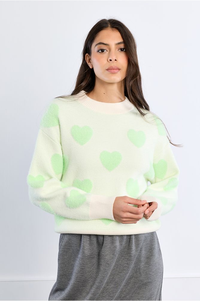 Pull à cœurs