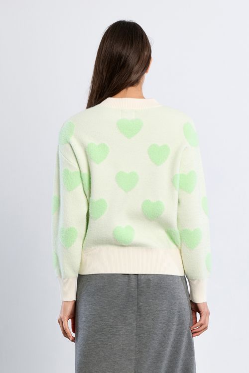 Sweater with hearts