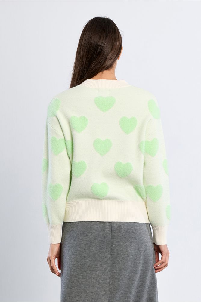 Sweater with hearts