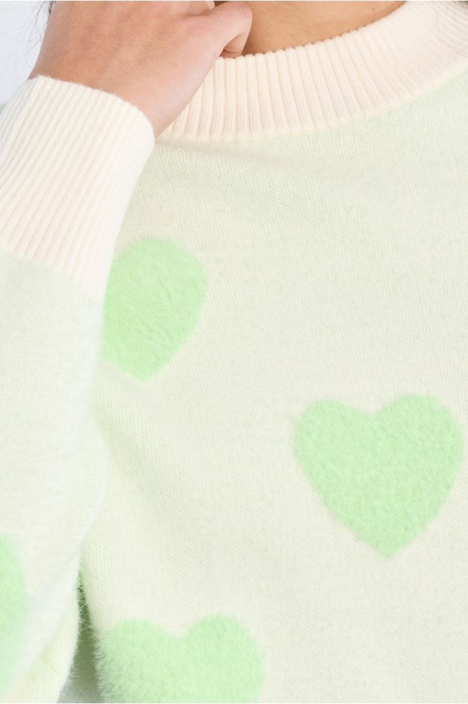 Sweater with hearts
