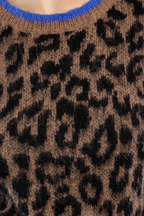 Leopard knit sweater