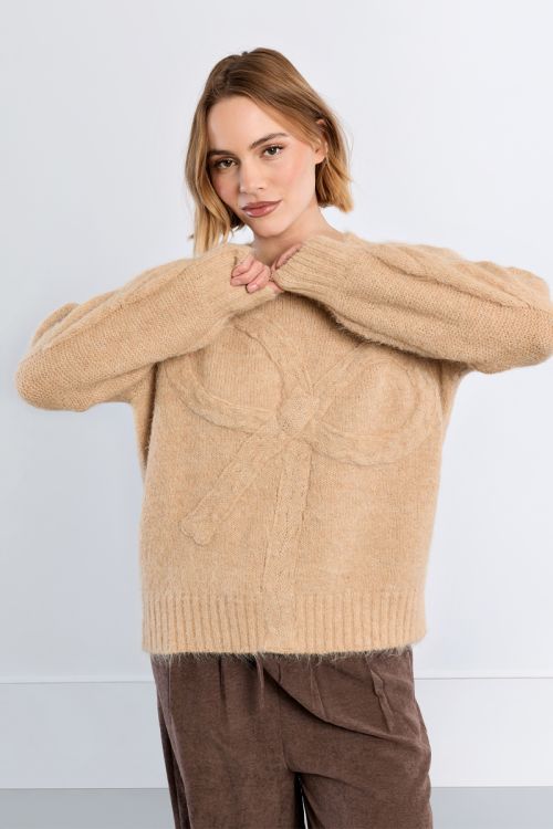 Jersey de manga larga detalle lazo
