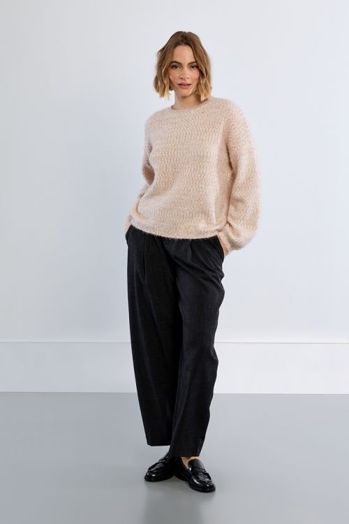 Pull en grosse maille pailletée