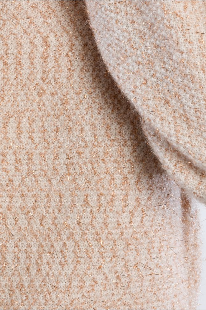 Chunky sequined knit sweater