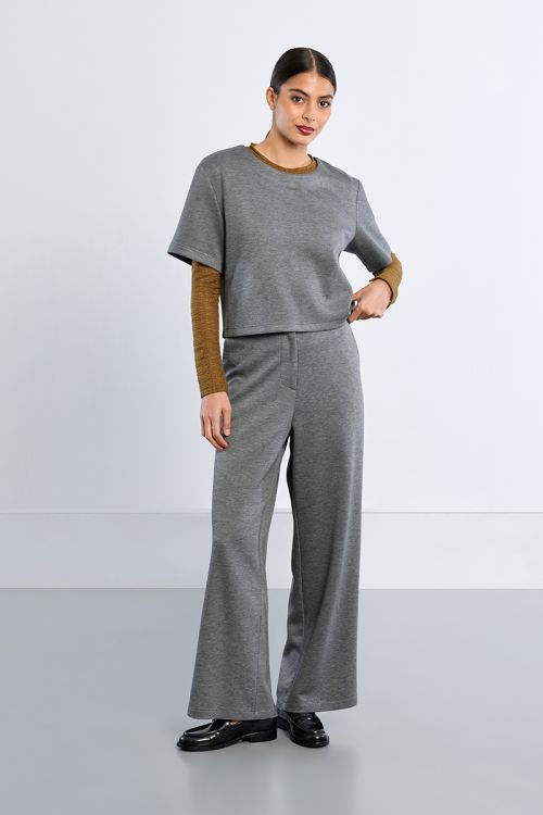 Pantalon tailleur, large