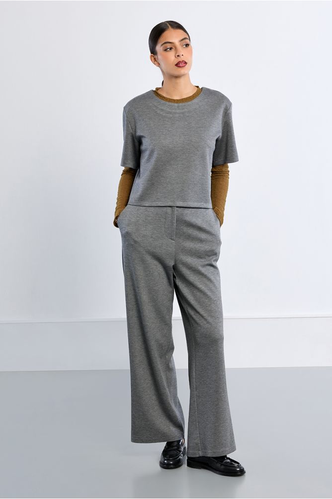 Pantalon tailleur, large