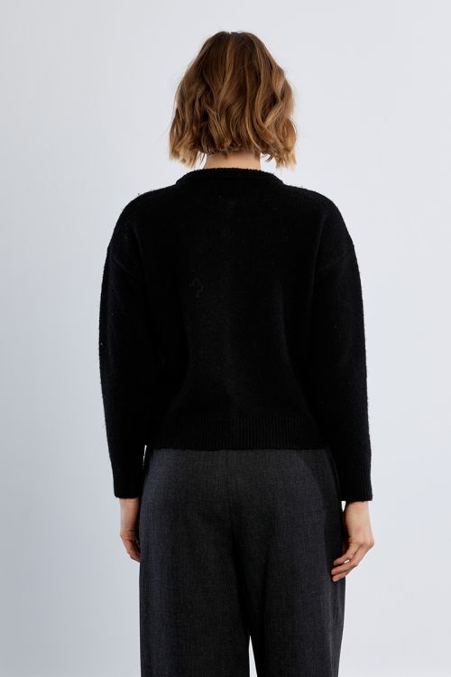 Cardigan uni, à nœuds