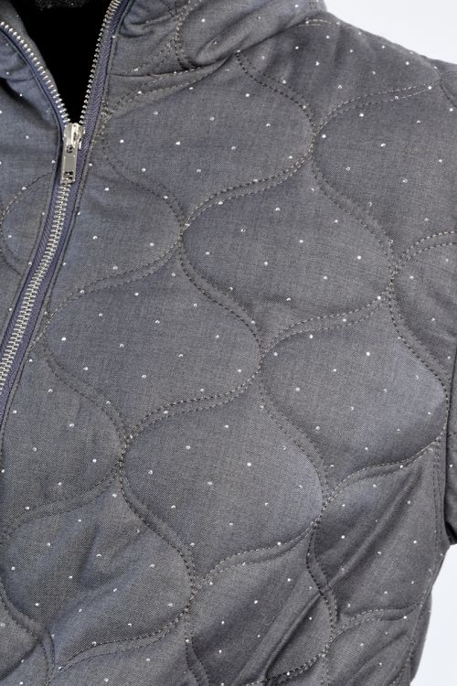 Giacca trapuntata con strass - Lili Sidonio