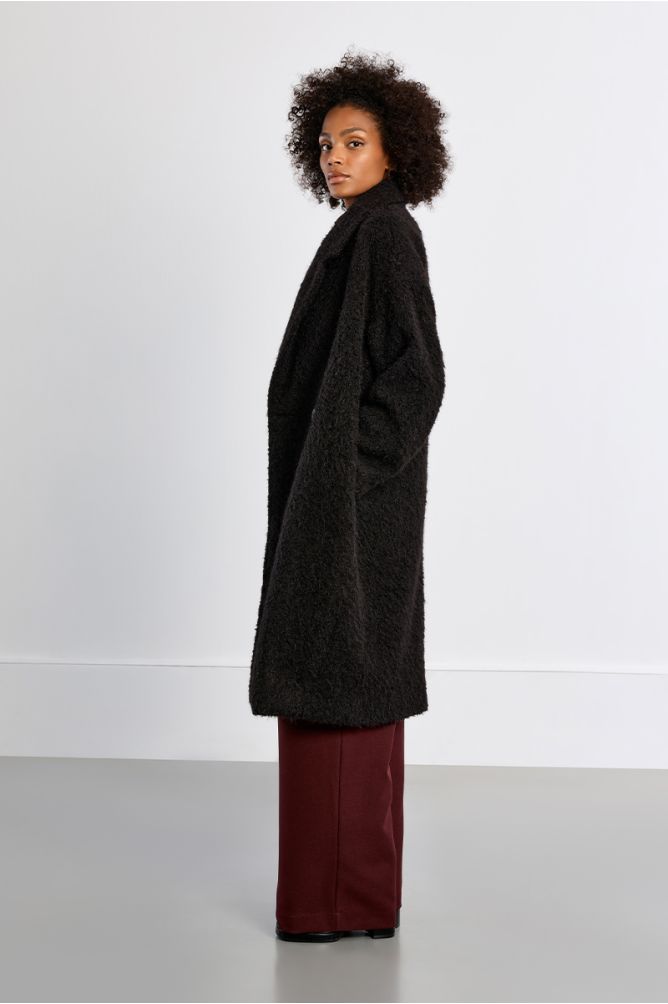 Cappotto maxi in maglia bouclé - Lili Sidonio