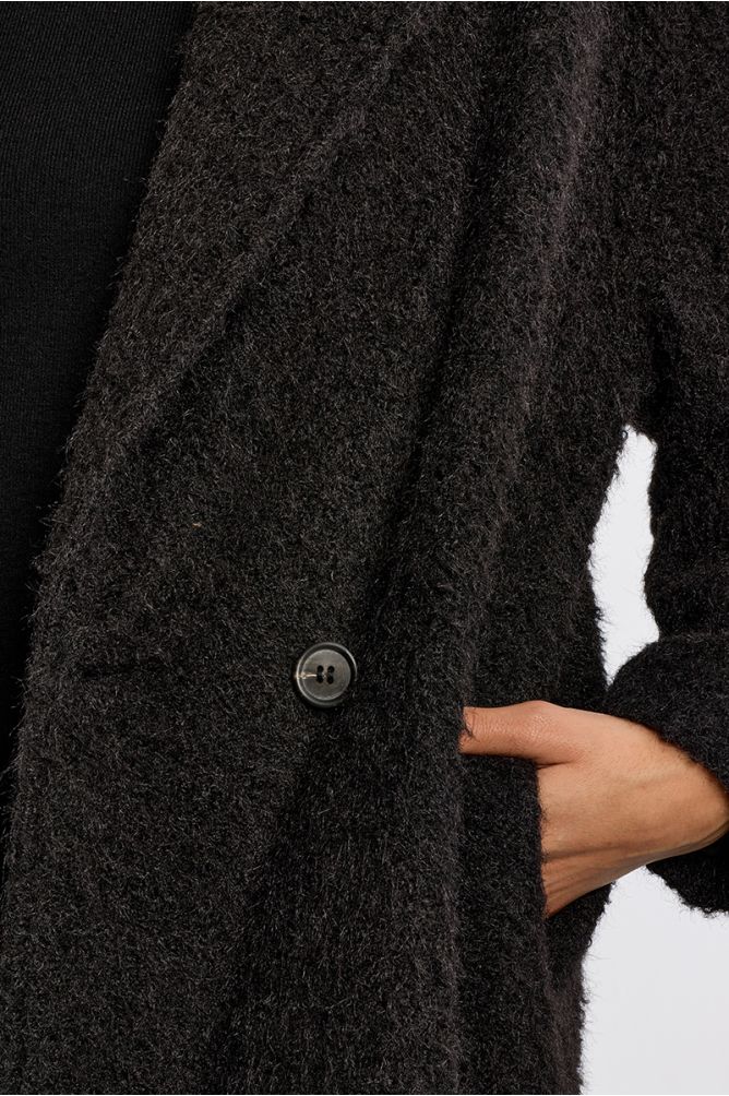 Cappotto maxi in maglia bouclé - Lili Sidonio