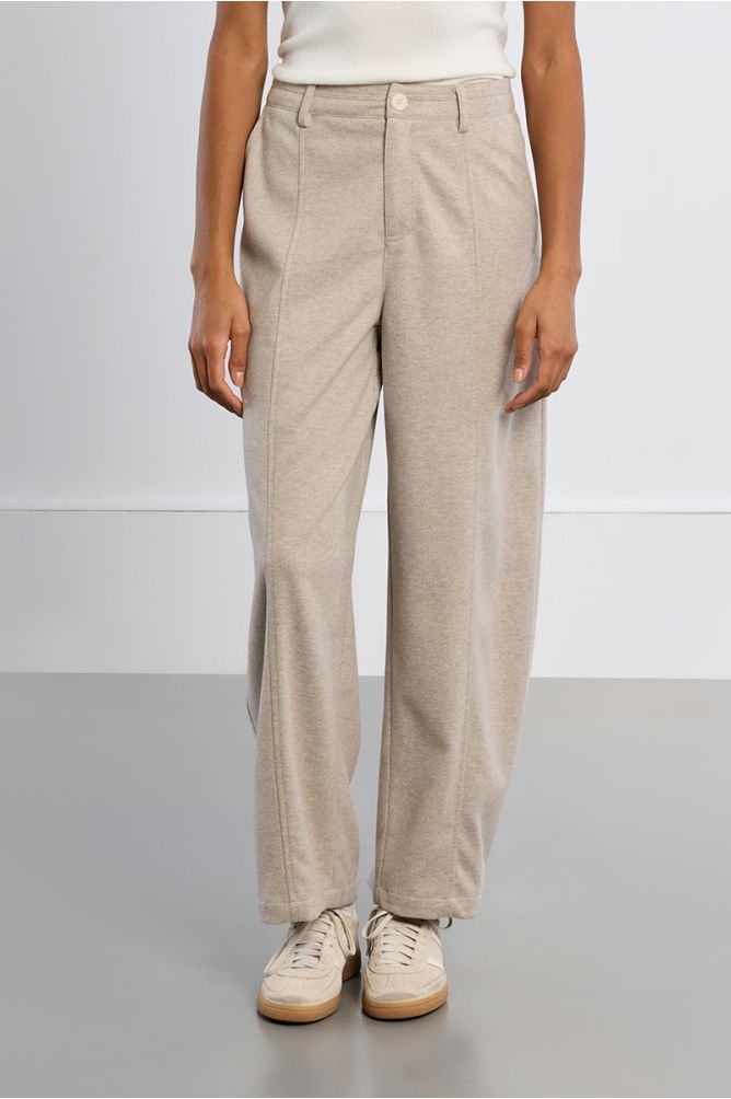 Pantalon barrel, taille haute