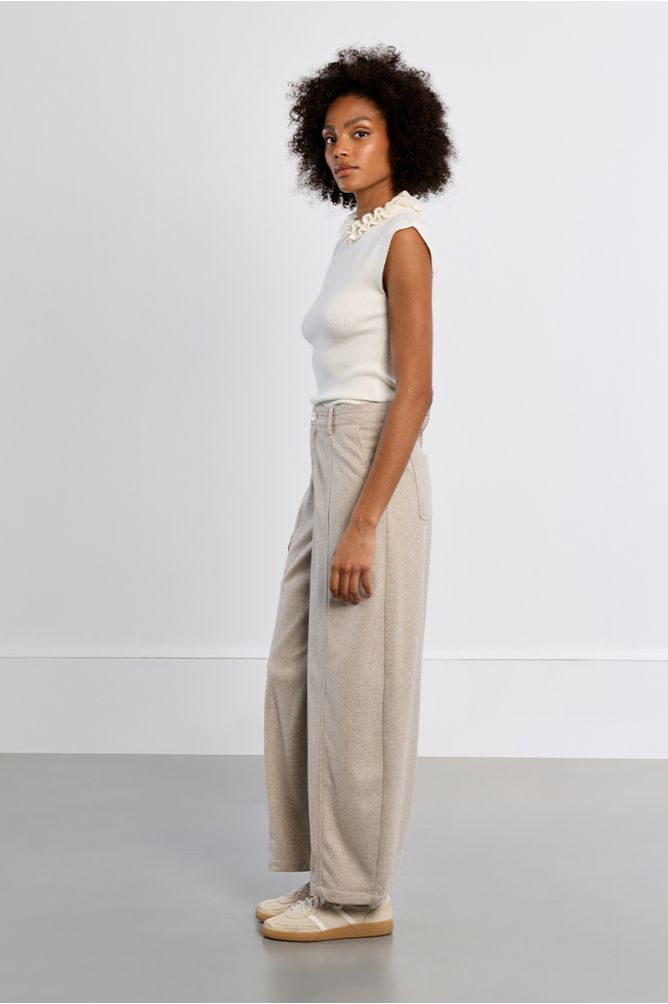 Barrel pants, high waist
