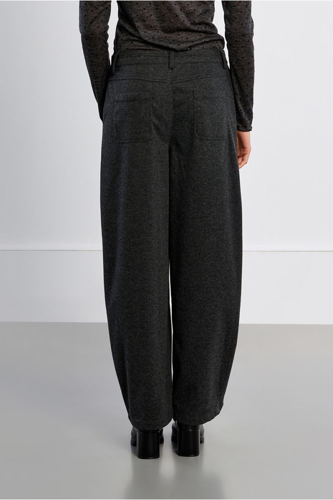 Barrel pants, high waist