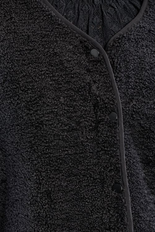 Sleeveless jacket, imitation sheepskin