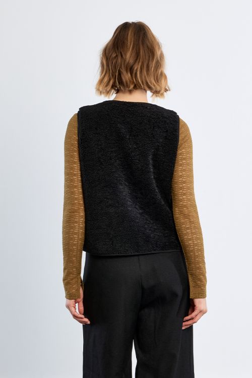 Veste sans manches, imitation mouton