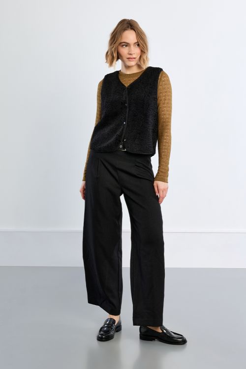 Veste sans manches, imitation mouton