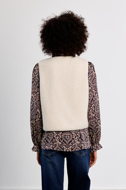 Veste sans manches, imitation mouton